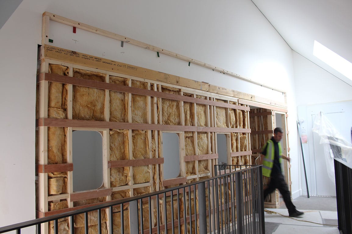 Walk the plank in progree site photo feature wall