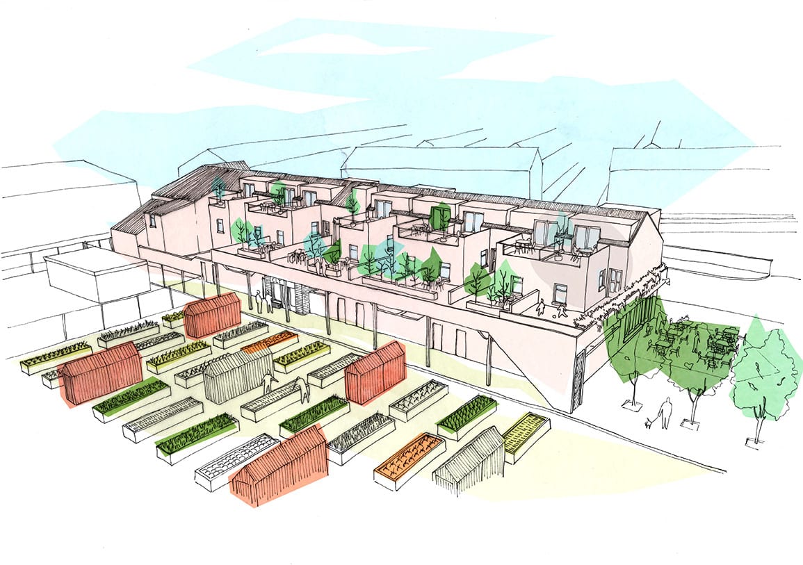 3d visualisation of adapted existing terrace in anfield Liverpool Architectural Emporium